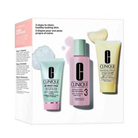 Clinique  Starter Kit Skincare Routine 3 Step Pulizia+Esfoliazione+Idratazione