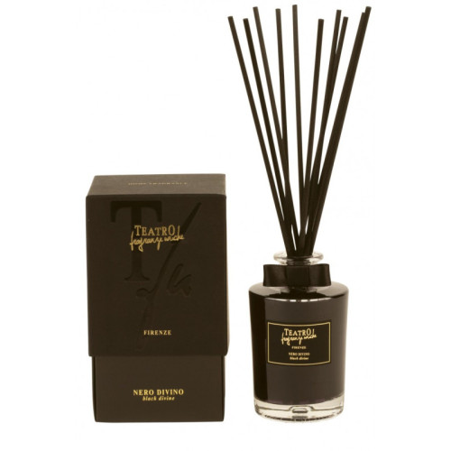 Teatro Fragranze Uniche - Nero Divino Diffusore 250 ml + Bastoncini New